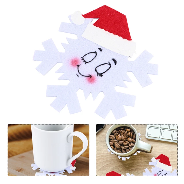 10 un. posavasos redondos navideños posavasos navideños posavasos navideños