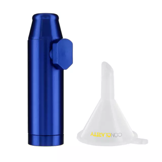 Premium Blue 1g Metal e-Snuff Spice and Sweetener Portable Storage Bullet