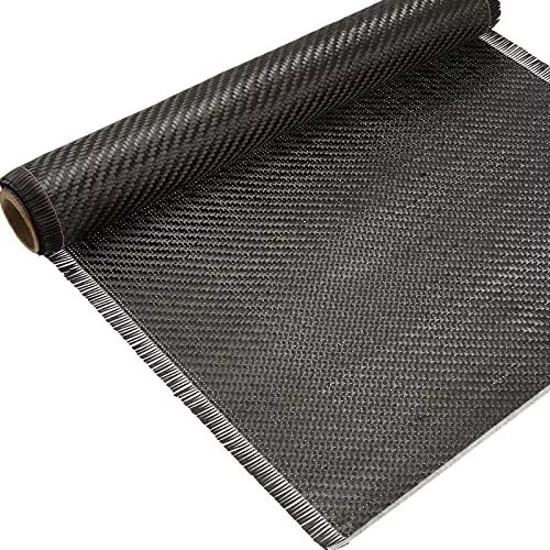 Carbon Fiber/Tan Kevlar Fabric 4x4 Twill 3k/1500d 50/127cm 7.8oz/260gsm