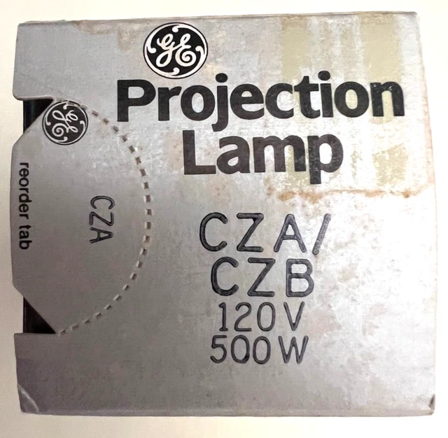 Bombilla de Proyector Vintage GE CZA CZB 500W 120V - Nuevo Stock Antiguo, ¡envío GRATIS!