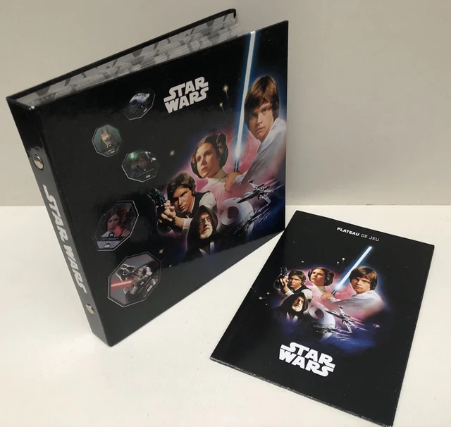 Jeu STAR WARS Leclerc - Complet des 54 jetons & classeur - 2015 - TBE