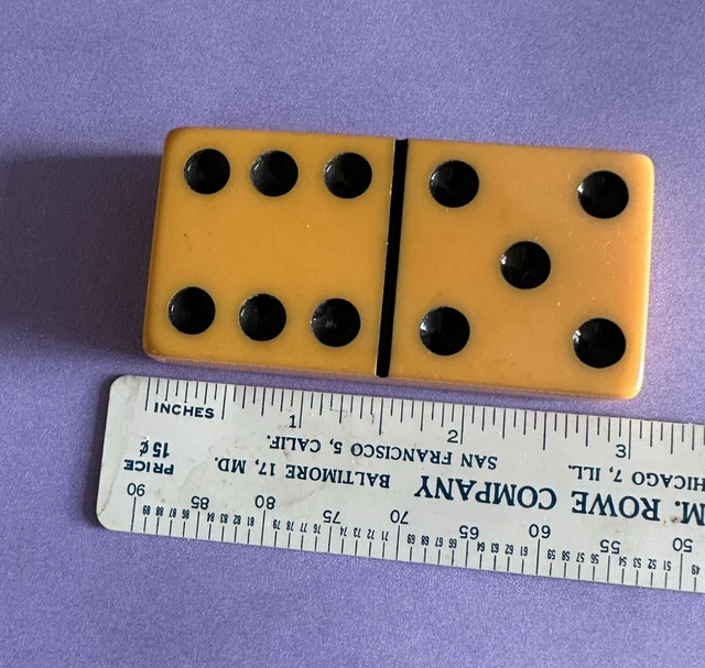Vintage Bakelite Huge Domino
