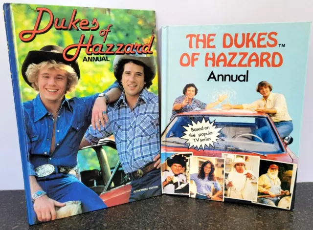 2 x Dukes of Hazard Annual 1979 & 1983 Grandreams & Purnell Hardcover