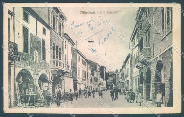 Padova Cittadella Via Garibaldi cartolina JK1916