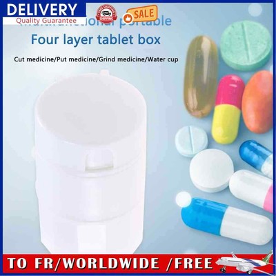 4 Colori 4 Pezzi Casi Pillola 3 Compartimenti Rimovibili Plastica Impermeabile Scatola della Pillola Medicina dellOrganizzatore per Quotidiano e Uso di Viaggio 
