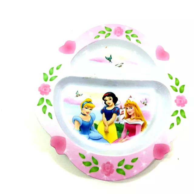 Disney Princess The First Years Child Melamine Divided Plate