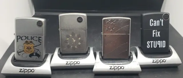 Nice Sealed Zippo Lighter Lot 14 Mint 2001 2008 2009 2018 No Boxes