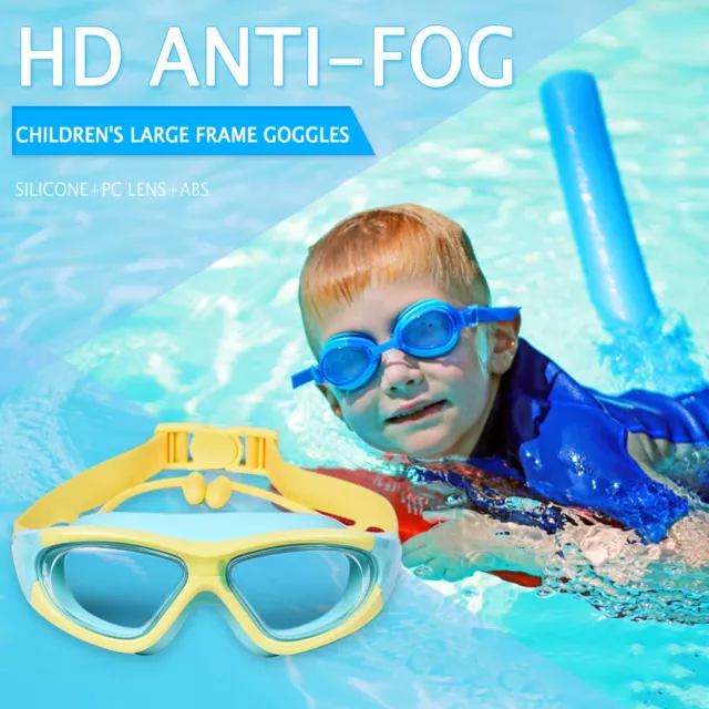 Kids Swimming Glasses Soft Kids Swim Goggles for 3-12 Years Children Boys Girls 3