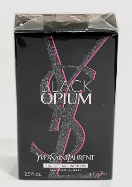 Yves Saint Laurent Black Opium Eau De Parfum Neon 2.5 fl oz / 75 ml Sealed