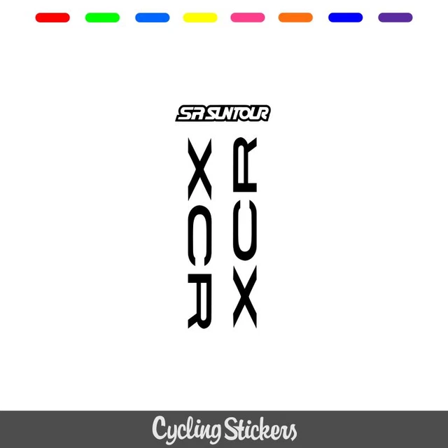 SR SUNTOUR XCR Style Suspension Fork Decal/Stickers Replacement