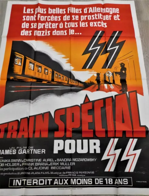 Train Special pour SS Affiche ORIGINALE Poster 120x160cm 47"63 1977 Alain Payet