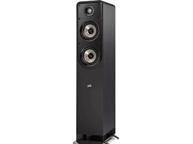 Torre de sonido estéreo - Polk Audio S50e, 150 W, 89 dB, Negro