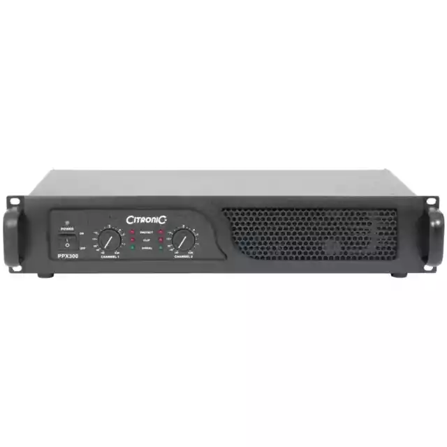 Citronic PPX300 2 x 150W Power Amplifier 2U Rack-mountable