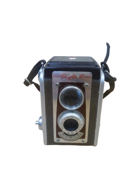 Cámara fotográfica vintage Kodak Duaflex II 2 Duaflex iV 4 con lente Kodar funcionando