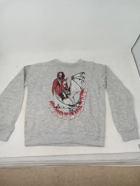 Vintage Grey Ghostbusters Childrens Jumper