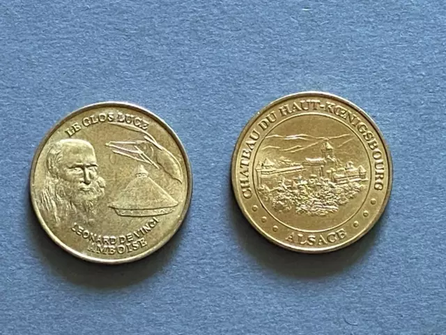 BON LOT DE 2 JETONS DE LA MONNAIE DE PARIS  RECHERCHÉS  DE 2001 et 2005