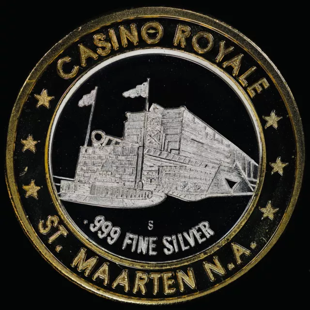 ND Maho Beach, SM, NA $10 Casino Silver Strike Riverboat, Casino Royale  MM - S