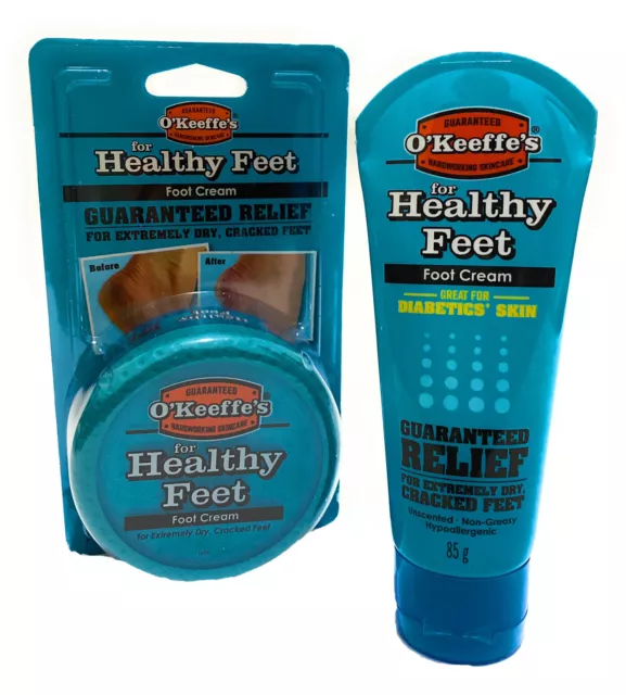 O'Keeffe's Healthy Feet Cream For Repairs Extremely Dry Crack Skin - 85g+96g