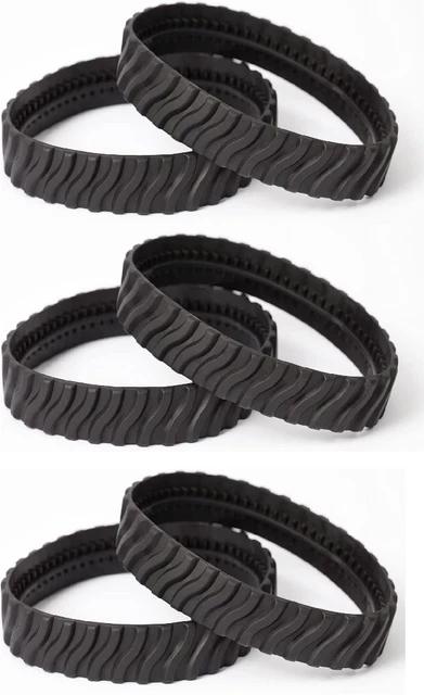 R0526100 Zodiac Baracuda Pool Cleaner Tire Wheel MX8/MX6 (6 Tracks) - 3 Pack