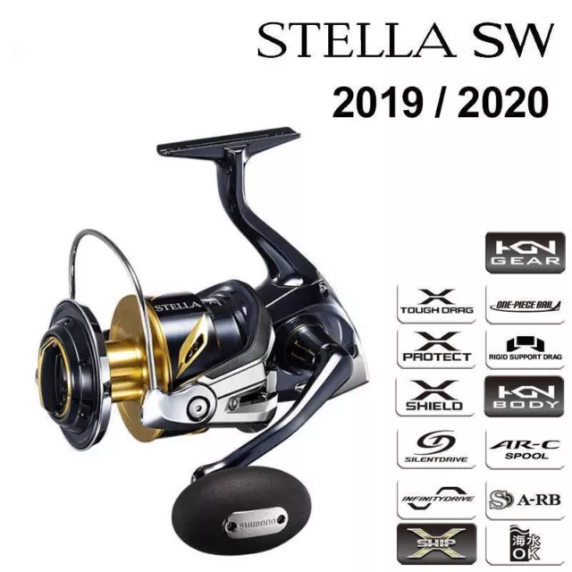 2019 / 2020 Shimano Stella SW Spinning Fishing Reel Powerful