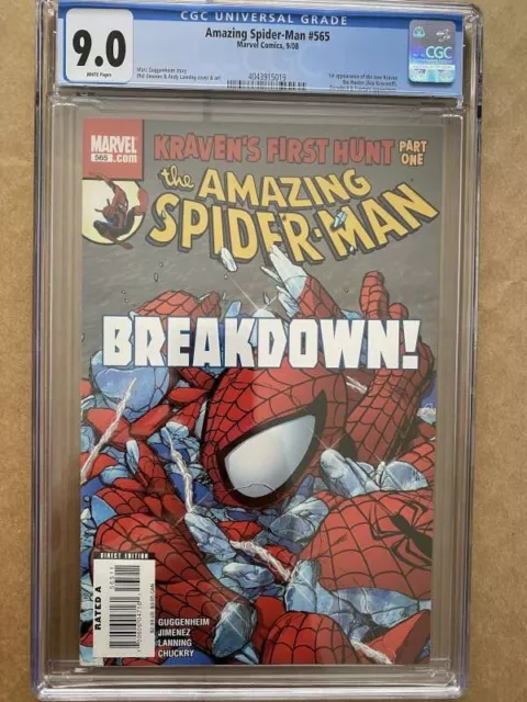 The Amazing Spider-Man #565 2008 1st Appearance Ana Kravinoff CGC 9.0