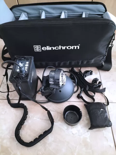 Flash Elinchrom Quadra elb-400 (sur batterie) + quadra High Sync-état neuf