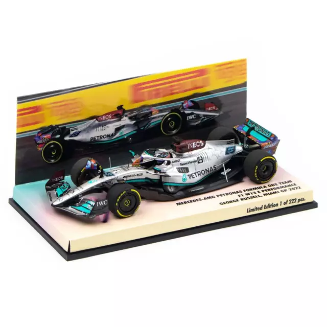 George Russell Mercedes AMG Petronas W13 Formel 1 Miami GP 2022 1:43