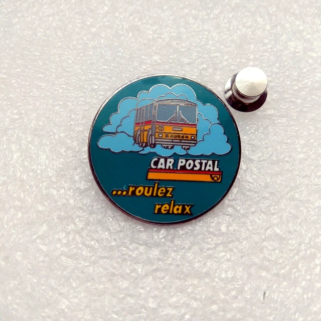 Pin's La Poste Suisse PTT Land Rover Années 70 – émail, Rare, Signé, 4x4
