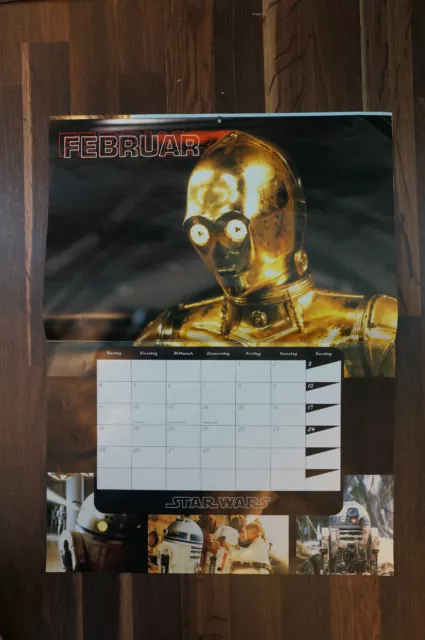 Calendario Star Wars 2002 usato ma in buone condizioni Heye circa:45x59 cm 2