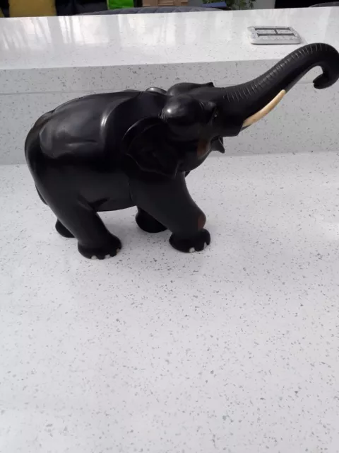 Vintage Ebony Elephant 4.2 kg( Massacar) Wood