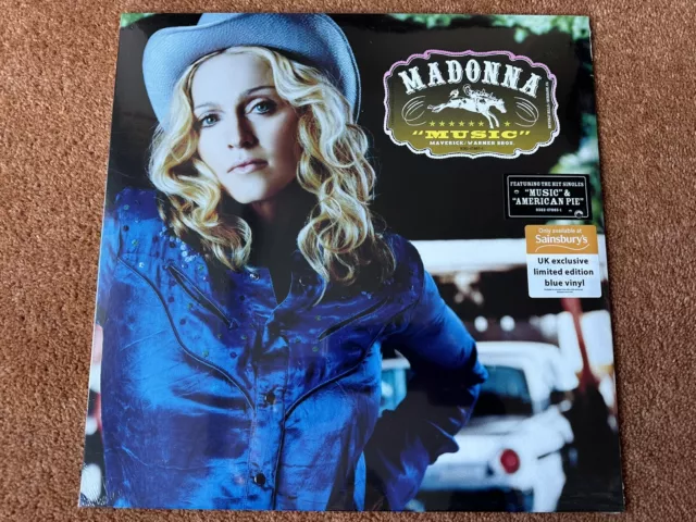 Madonna MUSIC 12”  Sainsbury’s Uk Exclusive Limited Edition Blue Vinyl SEALED