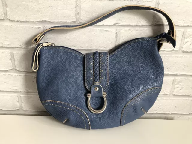 VINTAGE COCCINELLE CODICE Lavorazione No 8 Denim Blue Leather Hobo Shoulder  Bag £48.50 - PicClick UK