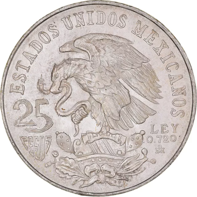 [#846319] Monnaie, Mexique, 25 Pesos, 1968, Mexico, SUP+, Argent, KM:479.1 2