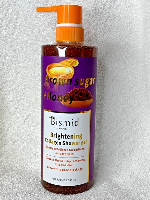 Gel Douche Bismid Éclaircissant & Blanchissant - Niacinamide B3 + Vitamine C, 800ml - Naturel