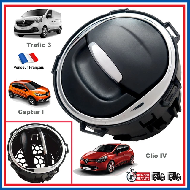 2 Grilles Ventilation Noir Trafic II/Vivaro A/Primastar 2002-2014
