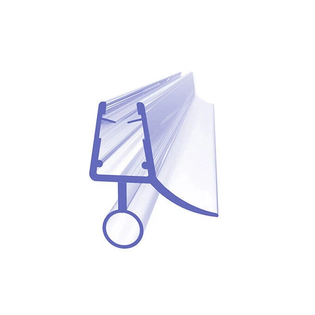 Juego de sello de ducha a rayas junta de puerta transparente universal 2 ud.