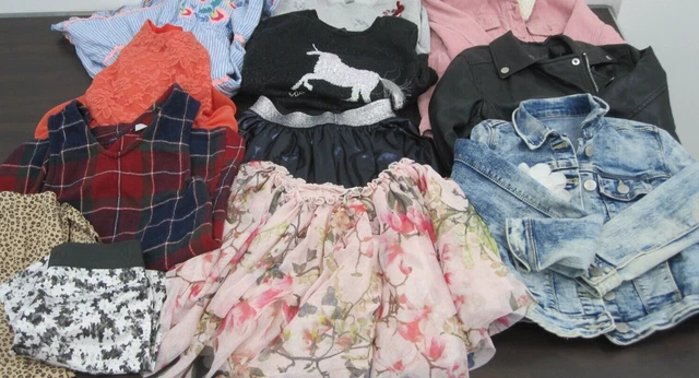 Pacchetto abbigliamento per ragazze taglia 9-10 anni lotto di lavoro leggings giacche gonne abito