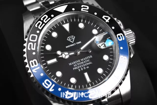 INSTINCT TIME DualTone Explorer | Seiko NH35 Mod Watch, Sapphire, Lume, Diver