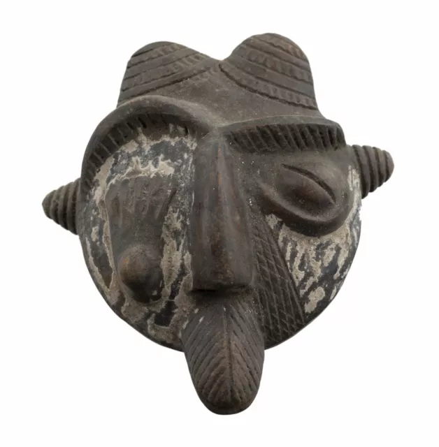 Máscara Pasaporte Africano- Barro Cocido - Miniatura - Fetiche - Arte Africana