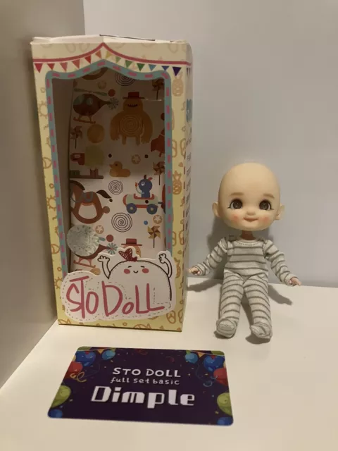 Bjd Ball Jointed 1:12 Artist Doll With Accessories (Authentic) STO DOLL OB11