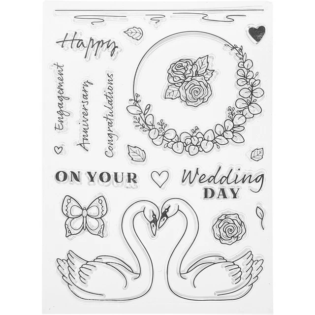 Birthday Clear Stamps Photo Album Decorative Wedding Stamps Diary Stamp