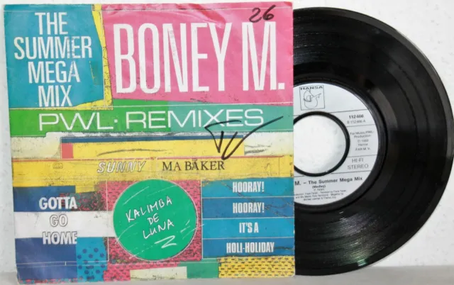7" Vinyl - BONEY M. - The Summer Mega Mix