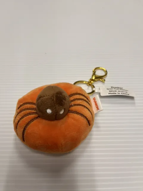 Dunkin Donuts Spider Keychain Plush Limited Edition 2023 Brand New