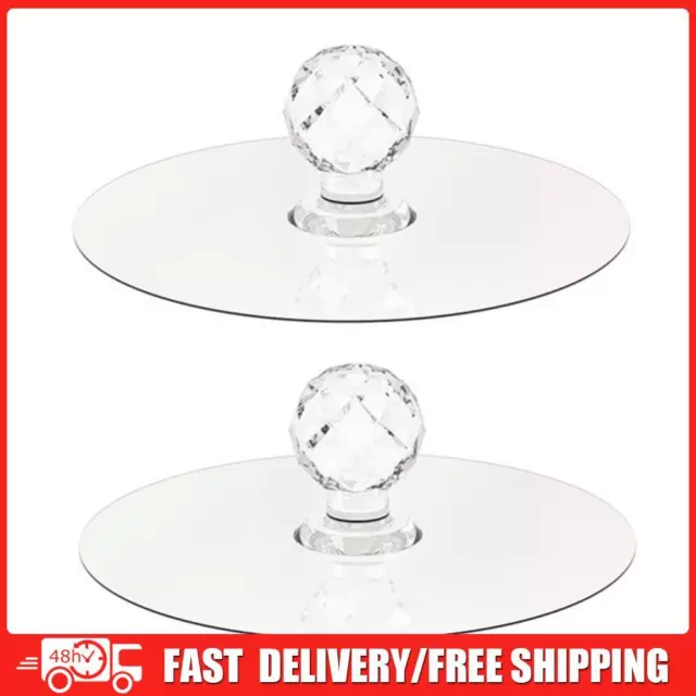 Transparent Crystal Door Knobs - 2 Packs Cabinet Drawer Door Knobs Handles