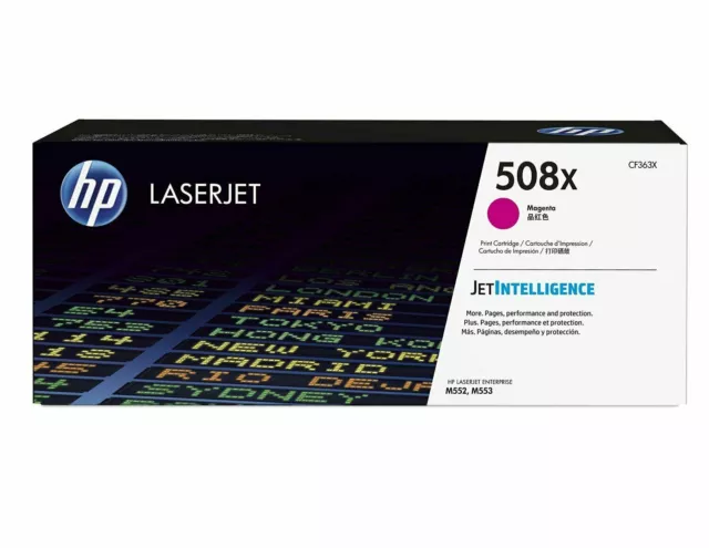 HP CF363X (508X) Magenta High Capacity LaserJet Printer Toner Cartridge