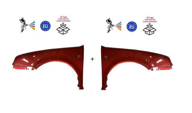 Kotflügel für VW GOLF IV 4 LC3X  Satz  rechts+ links Muranorot 97-06 Vorderseite