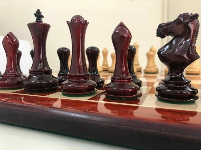 3.9 Craftsman Knight Staunton Chess Set- Chess Pieces Only - Double W