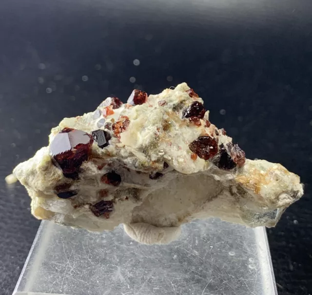 Spessartine Garnet W/Albite & Mica 162 CT Crystal Mineral Specimen From Pakistan