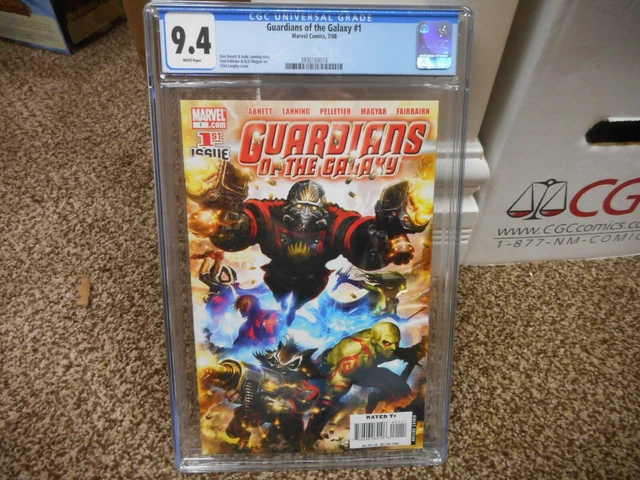 Guardians of the Galaxy 1 cgc 9.4 Marvel 2008 1st new team Starlord Groot Rocket