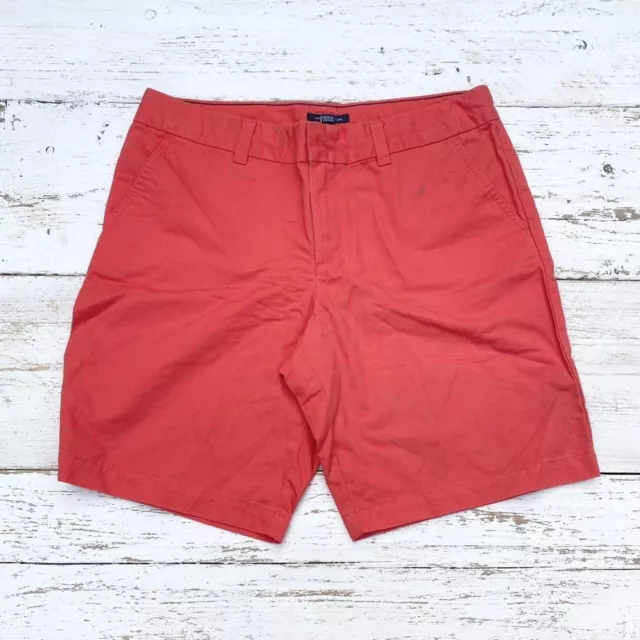 Tommy Hilfiger Red Cotton Shorts Womens Size 10 Waist 32" Summer Festival Shorts